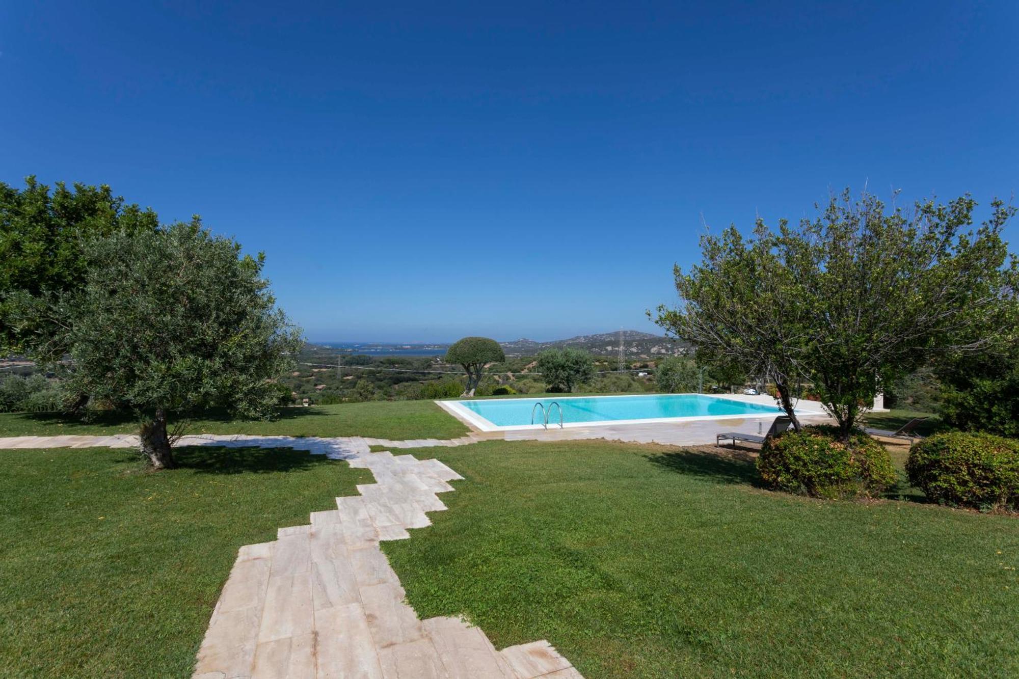 Villa Alba Esclusiva Villa Con Piscina A Sfioro E Vista Mozzafiato Sul Mare Cugnana Exteriör bild