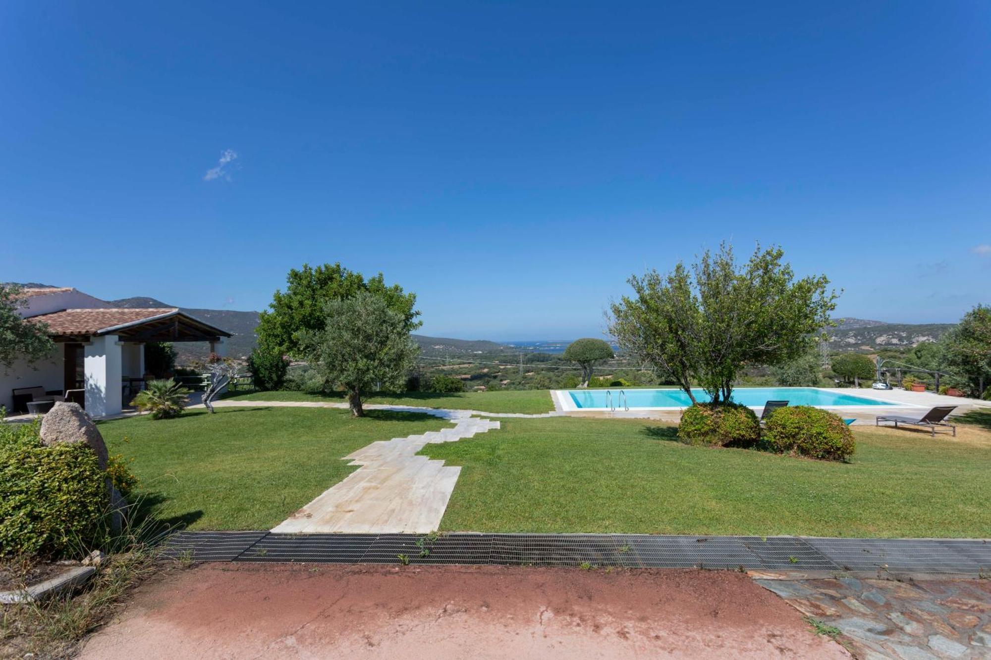 Villa Alba Esclusiva Villa Con Piscina A Sfioro E Vista Mozzafiato Sul Mare Cugnana Exteriör bild