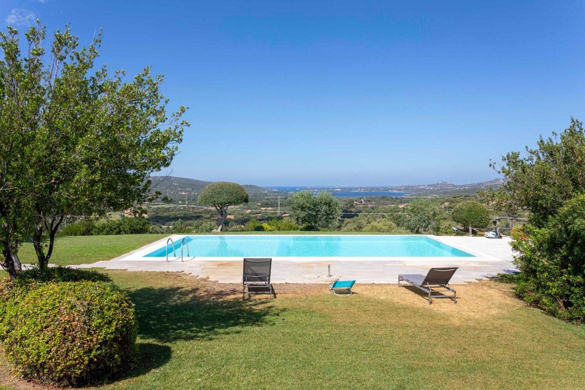 Villa Alba Esclusiva Villa Con Piscina A Sfioro E Vista Mozzafiato Sul Mare Cugnana Exteriör bild